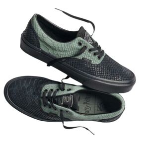 Vans X Harry Potter Era Slytherin Snake Black Green Lace Up Men's 6 Women's 8